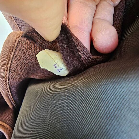 Vintage Reed Sportswear Leather Car Coat Men’s 42 Brown Button Overcoat Jacket - Picture 15 of 15